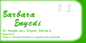 barbara enyedi business card